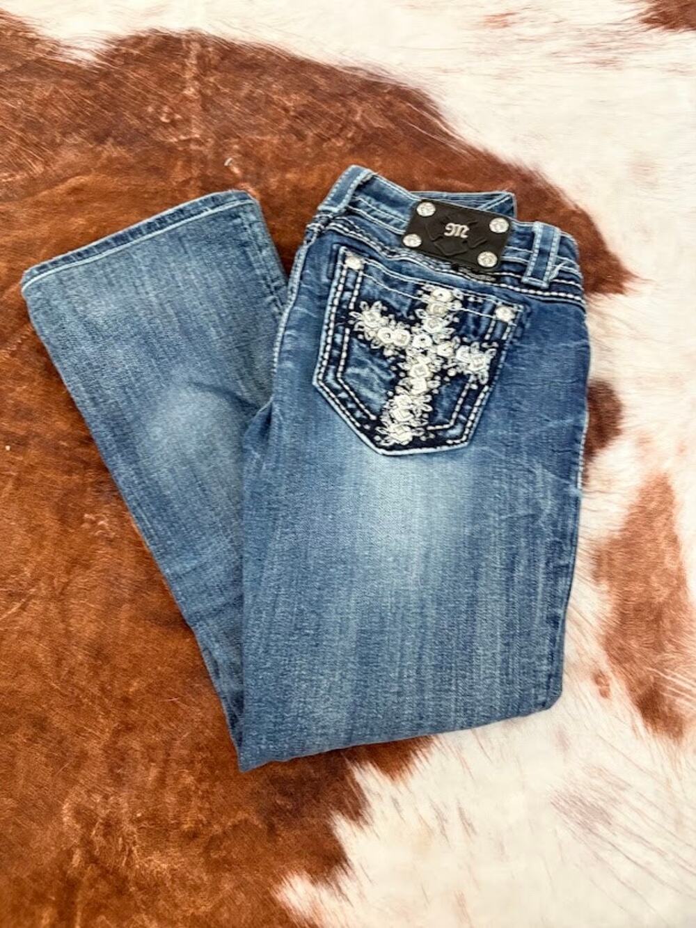 Miss Me Women's Bootcut Vintage Wash Jeans Size 28